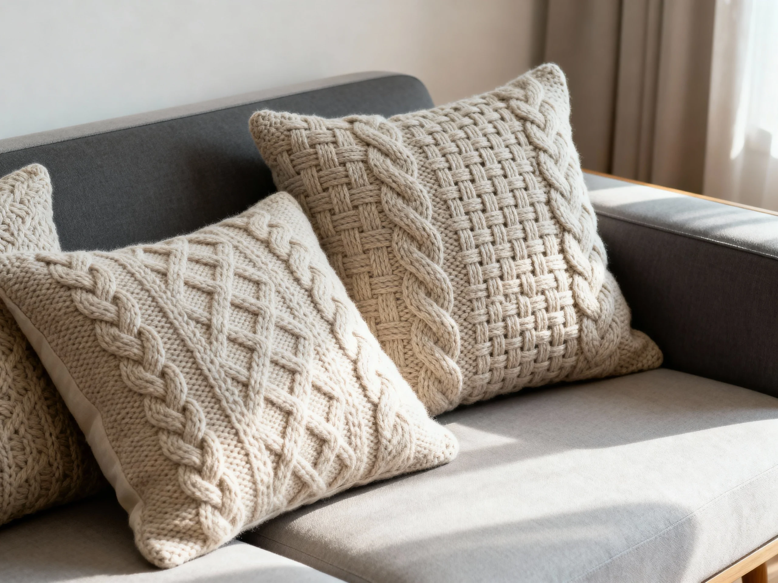 Knitted Pillow Covers