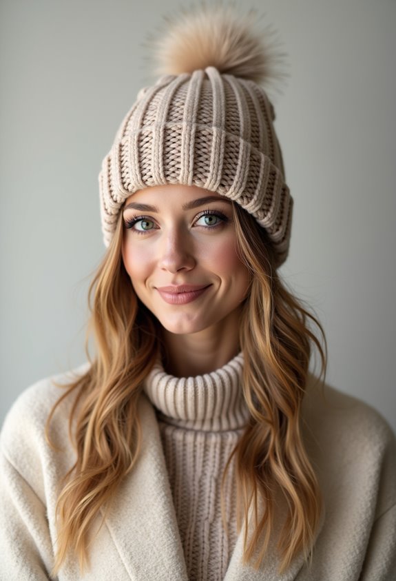 acrylic knit hats selection