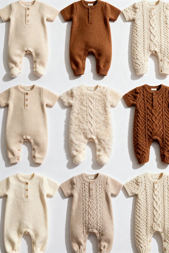 adorable knitted newborn clothing