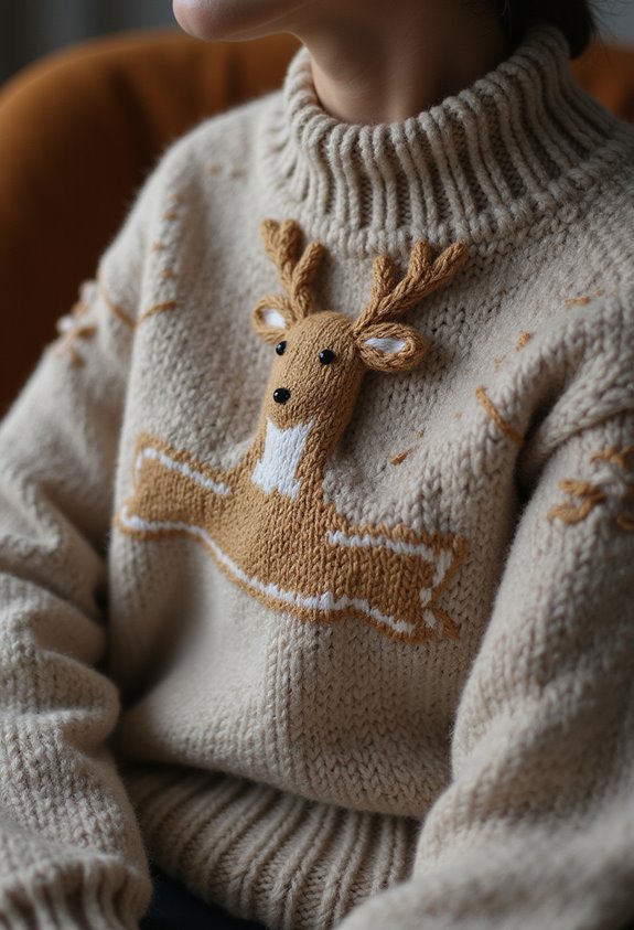 choosing a reindeer sweater
