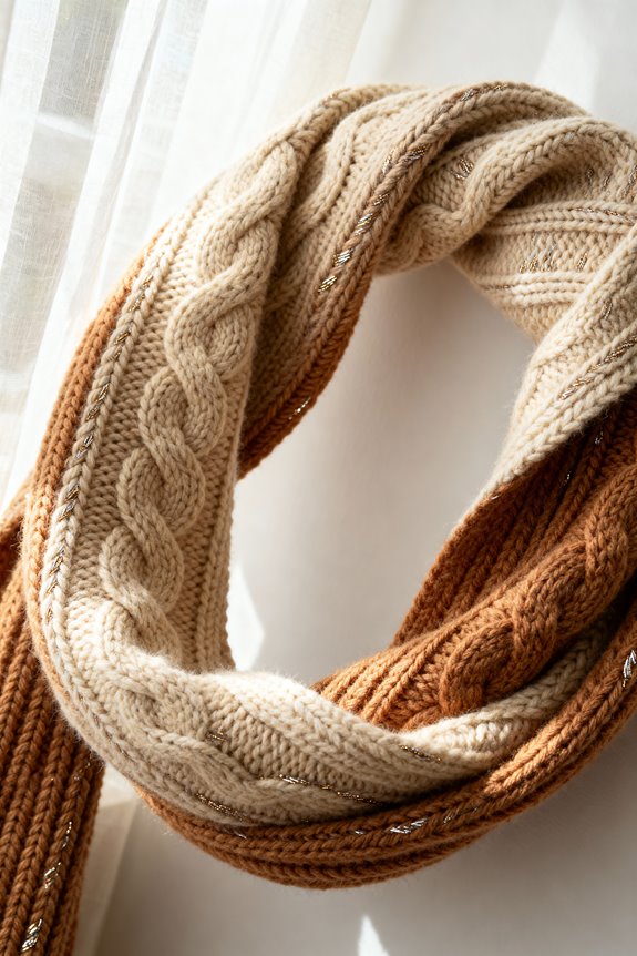 choosing knitted infinity scarves