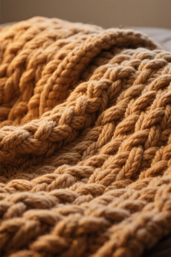 chunky blankets promote relaxation benefits