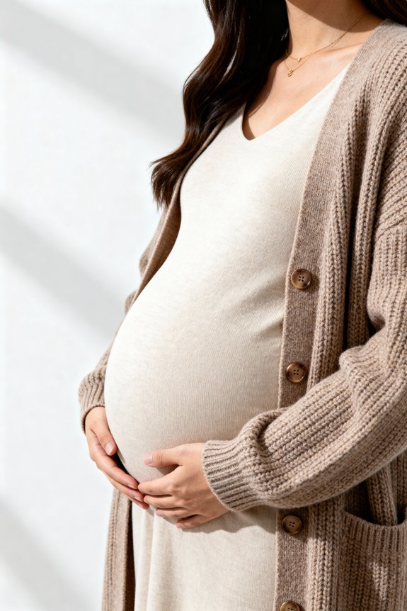 comfortable stylish maternity cardigans