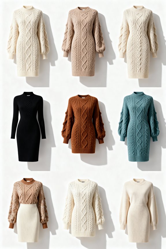 cozy and chic sweater dresses