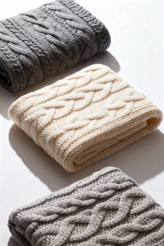cozy cable knit blankets