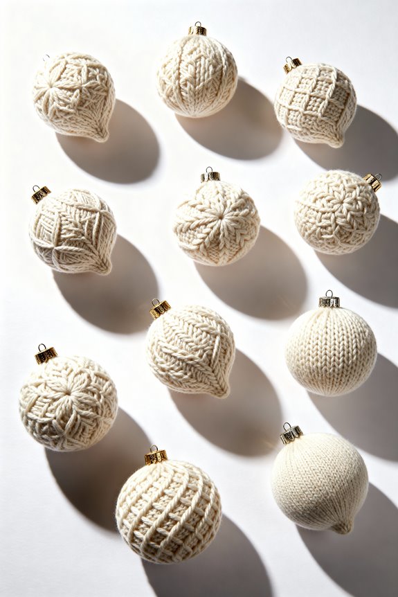 cozy christmas knitted ornaments