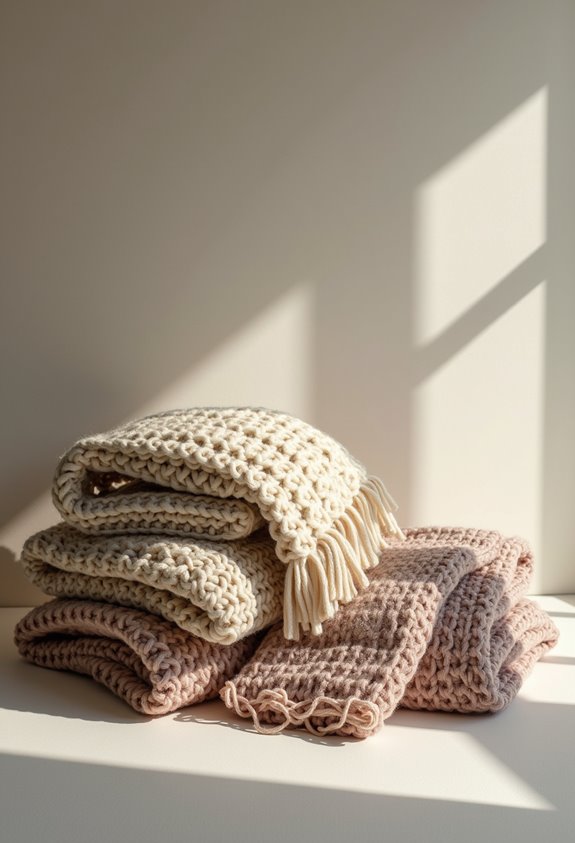 cozy chunky knit blankets