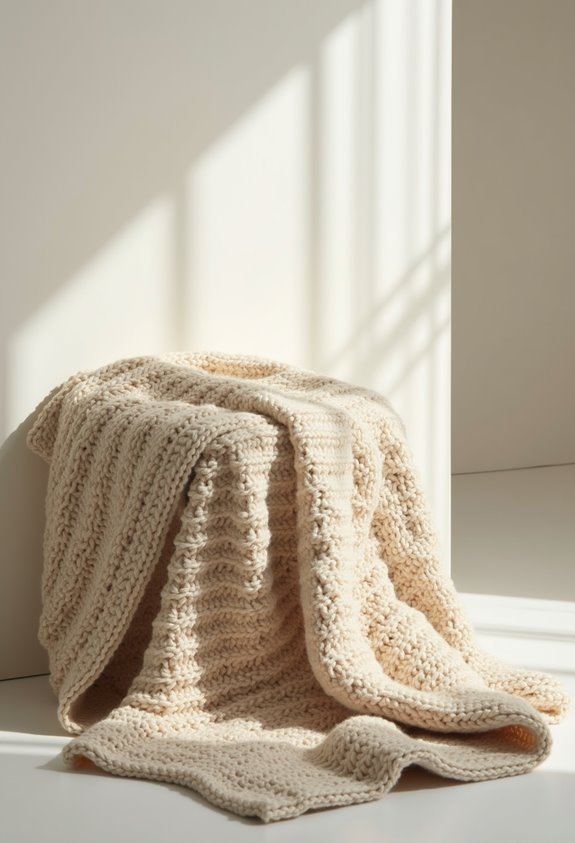 cozy chunky knit blankets