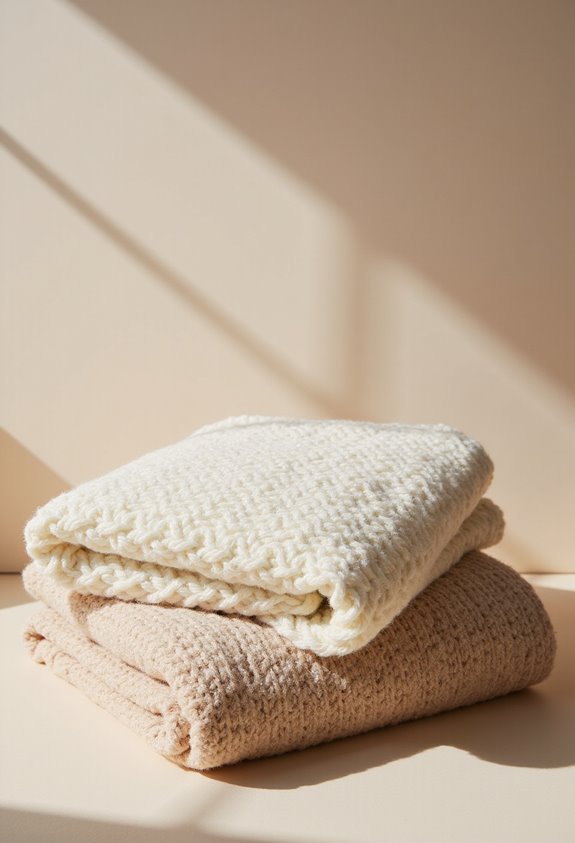 cozy chunky knit blankets