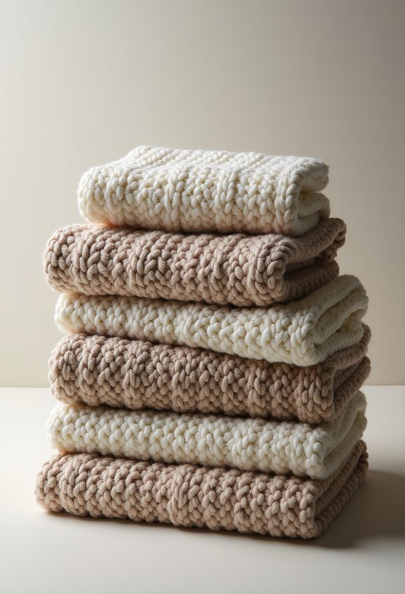 cozy handmade chunky blankets