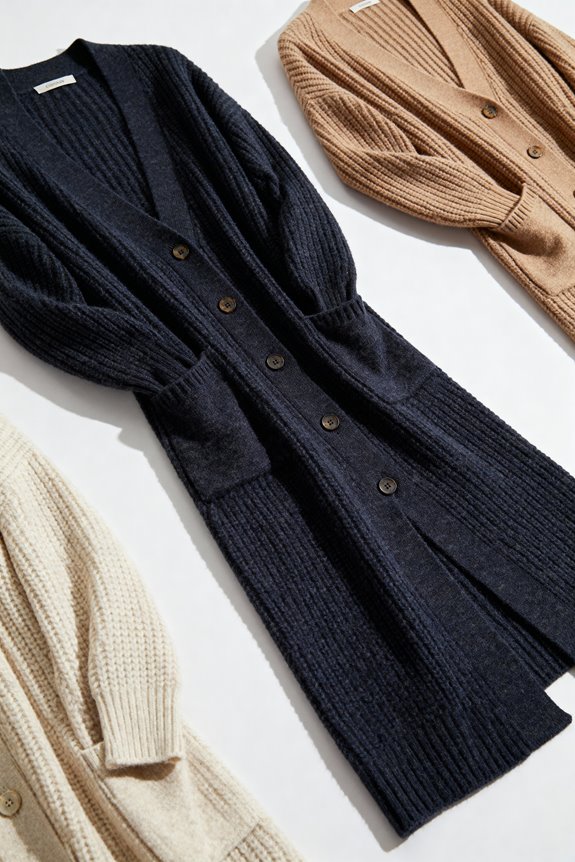 cozy knitted long cardigans