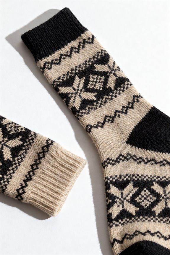 cozy nordic wool socks