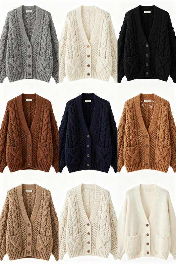 cozy stylish chunky cardigans
