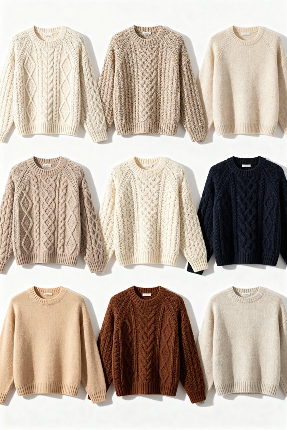 cozy stylish fisherman sweaters