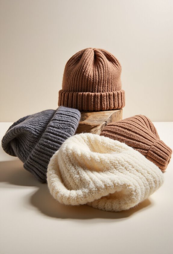 cozy stylish knit beanies