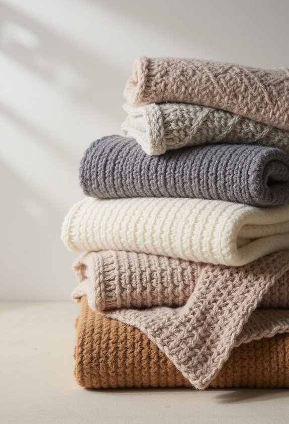 cozy thick knit blankets