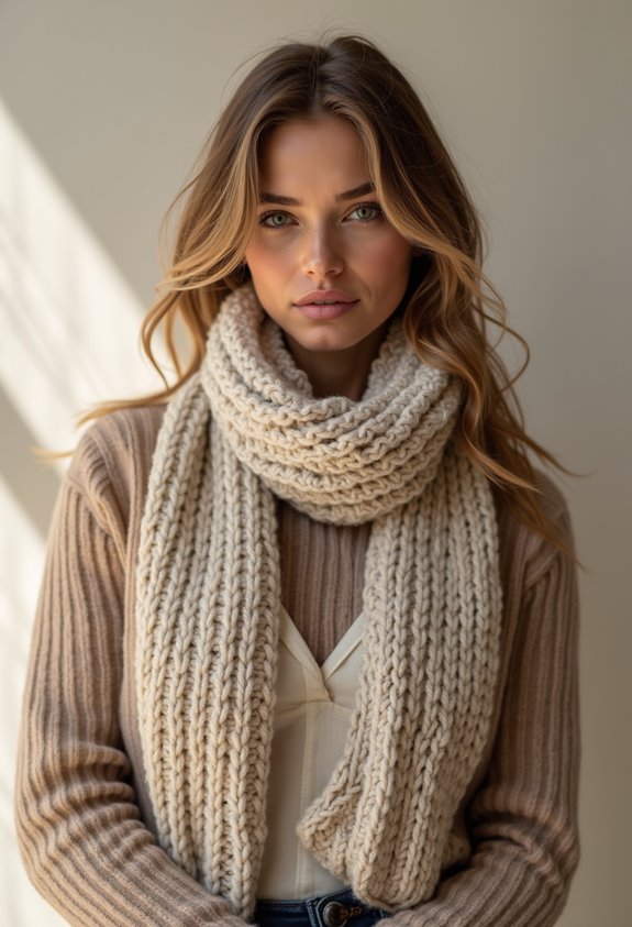 cozy winter cowl scarves