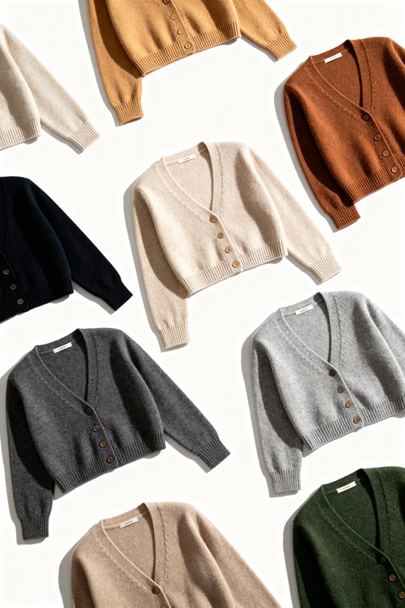 cropped cardigans for layering