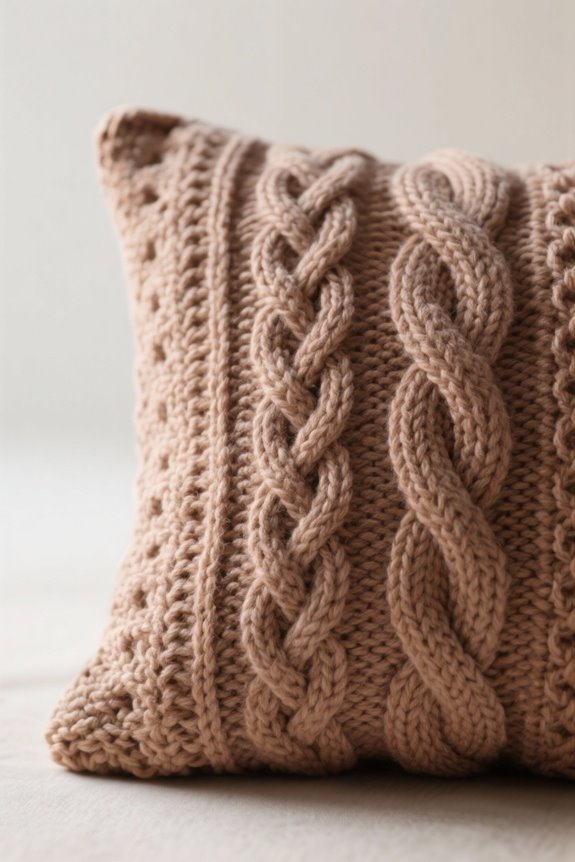 custom knitted pillow covers