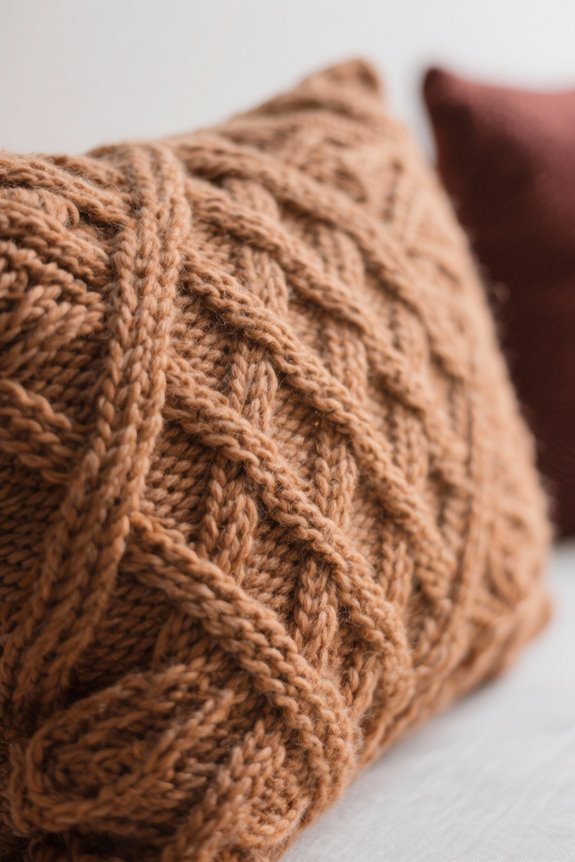 custom knitted pillow techniques