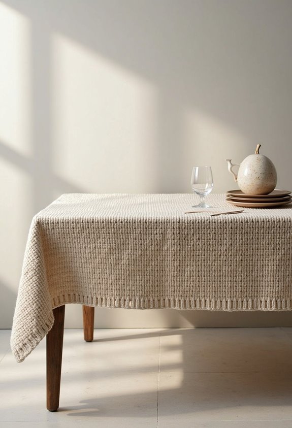 halloween knitted table runners