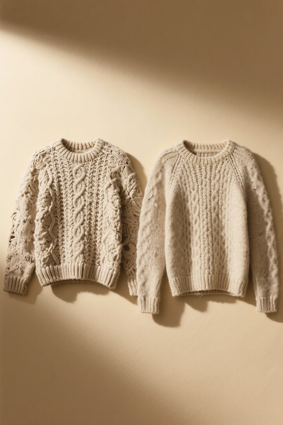 handmade versus machine made knits