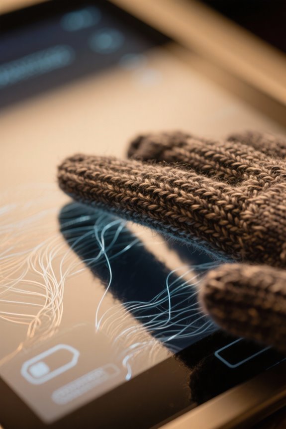 knitted gloves touchscreen performance
