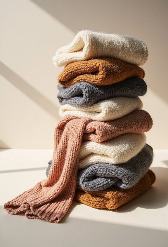 knitted scarves for style