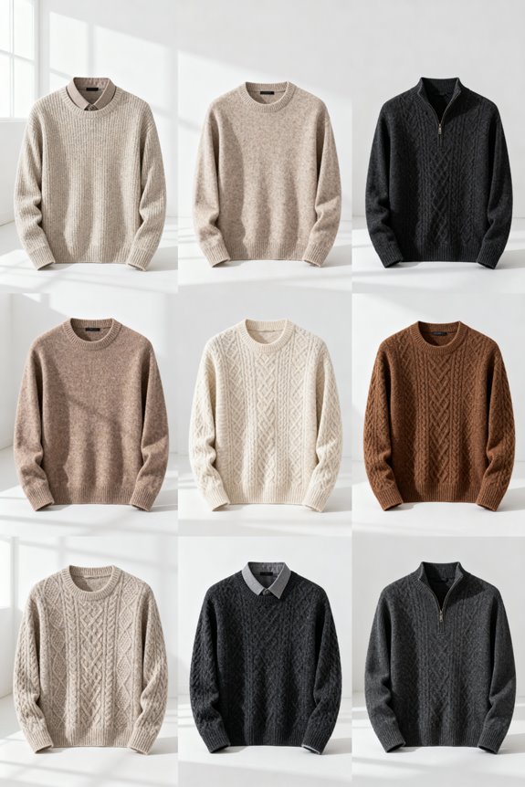 men s stylish knitted sweaters