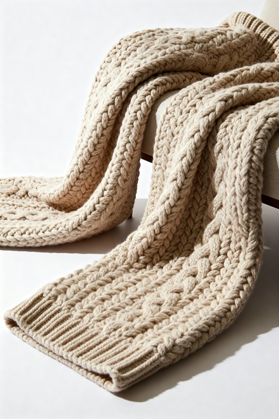 oversized cozy knit blankets