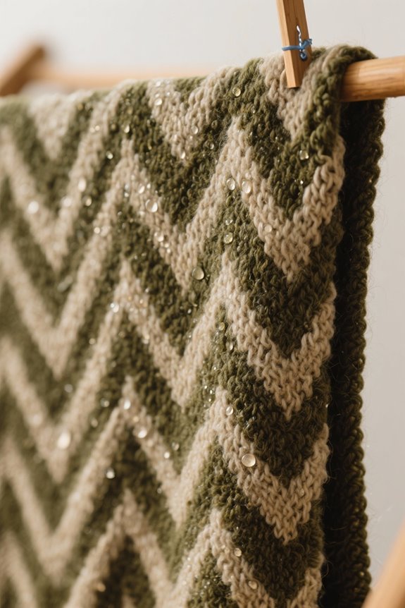 properly dry knitted blankets