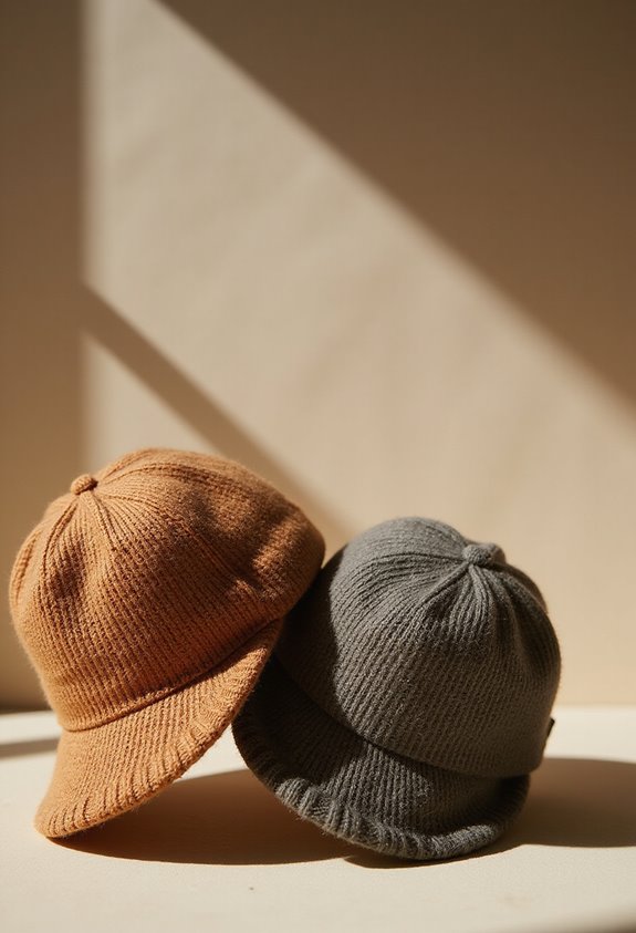 stylish knitted golf hats