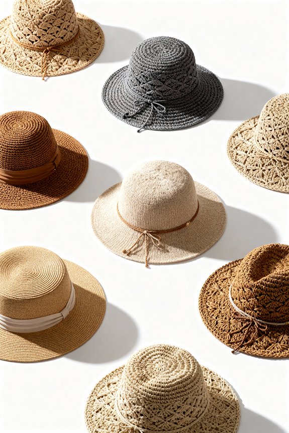 stylish summer knitted hats
