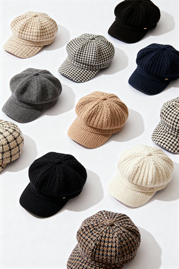stylish warm knitted caps