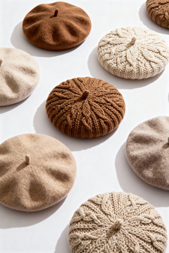 stylish winter berets collection