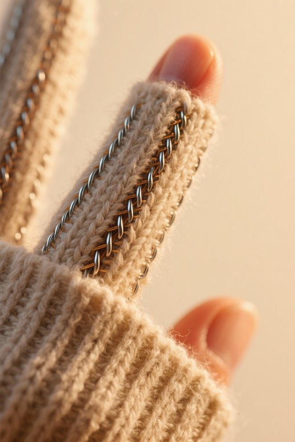 touchscreen compatible knitted gloves