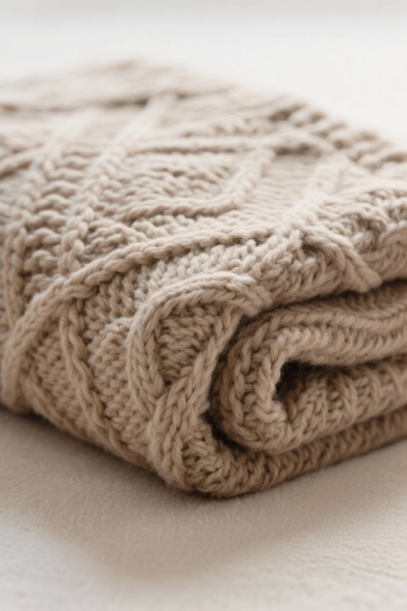 versatile knitted throw blanket