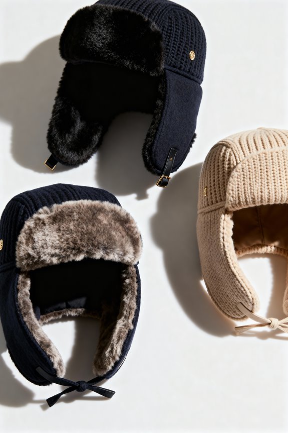 warm stylish knitted hats