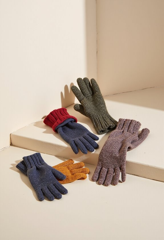 warm touchscreen knit gloves